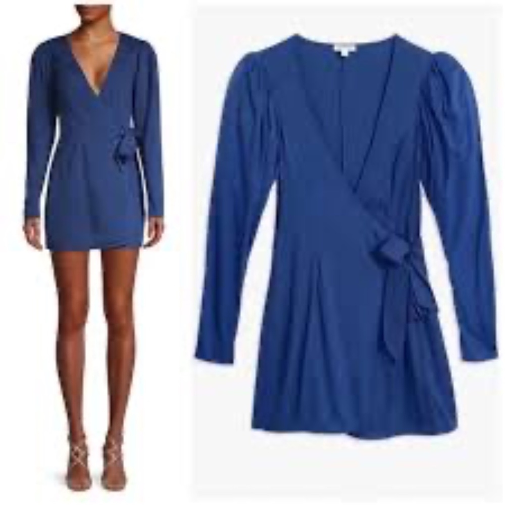 WeWoreWhat Blanca Wrap Mini Dress